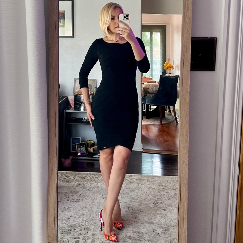 Just Cavalli Black Bodycon Cocktail Dress